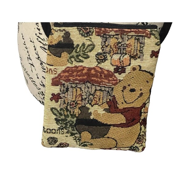 Disney WINNIE THE POOH TIGGER TAPESTRY CROSBODY BAG Handmade RARE - Picture 3 of 15